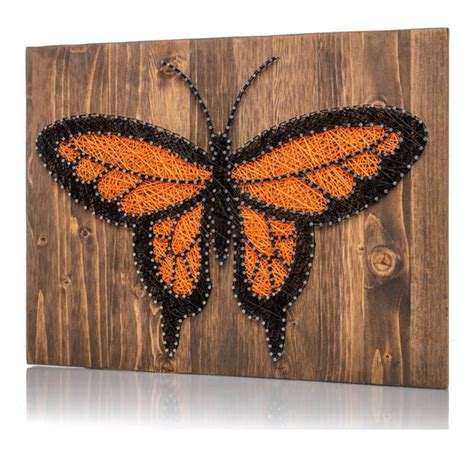 Orange Monarch Butterfly String Art Kit - String of the Art