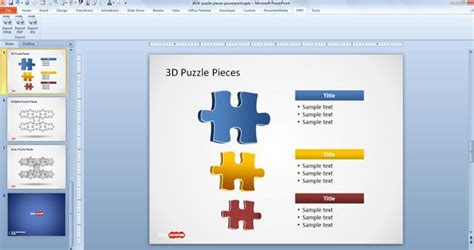 Free Puzzle Piece Shapes for PowerPoint - Free PowerPoint Templates - SlideHunter.com
