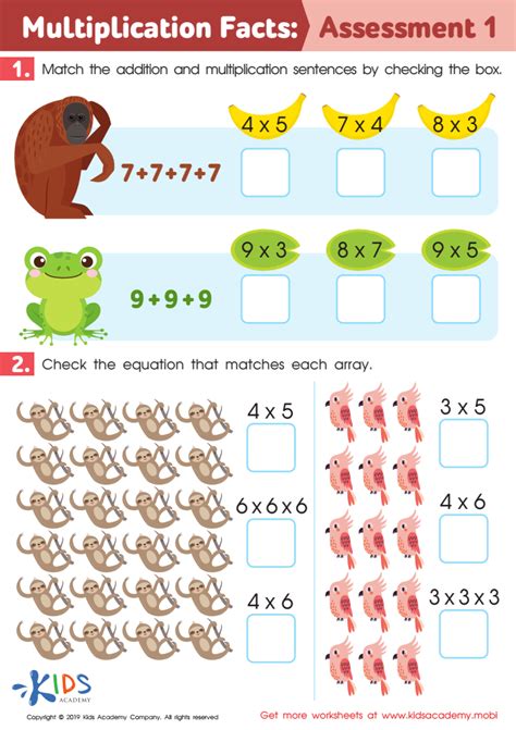 Multiplication Worksheets: Free Printable Math Multiplication ...