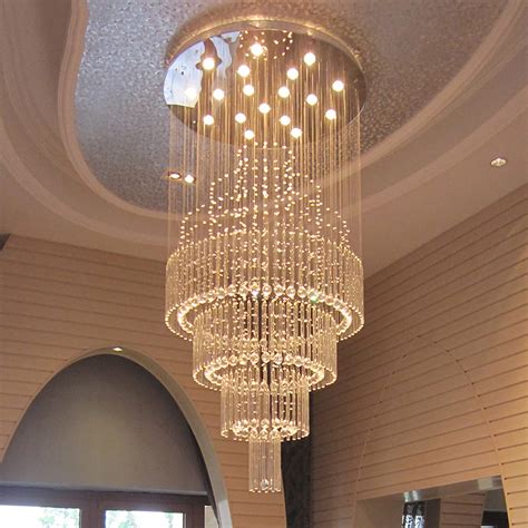 Buy Siljoy Large Luxury Crystal Chandelier Lighting, Modern LED Round ...