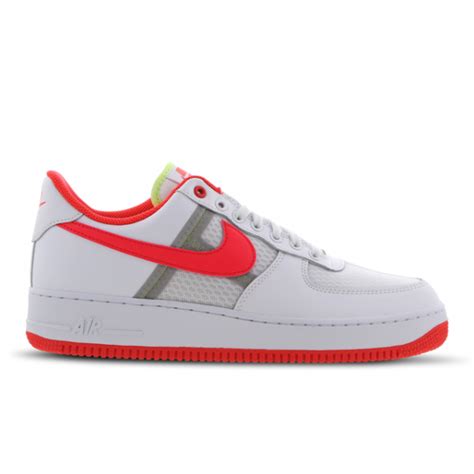 Nike Air Force 1 Low Transparent White Crimson