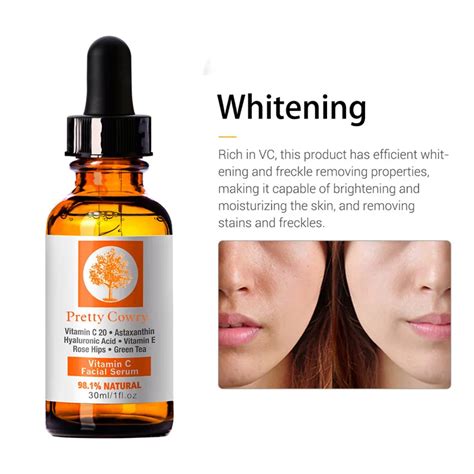 Quality 1PCS Advanced Vitamin C20 Serum Anti Aging whiting face skin care nautral facial serum ...