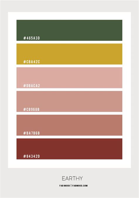 Earth Tone Colour Scheme #Colour Palette 120 | Earth tone color, Red ...