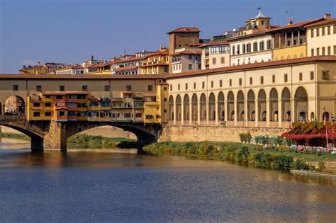 outdoors, built structure, night, dusk, firenze, city, arch bridge, ponte vecchio, bridge ...