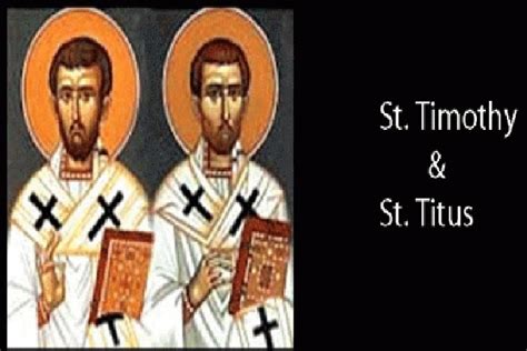 Saint Titus And Saint Timothy Prayer