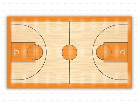 Basketball Court Template Printable - Printable Word Searches