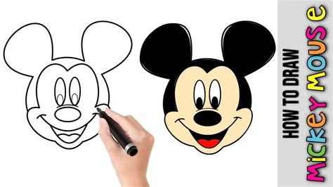 How To Draw Easy Mickey Mouse