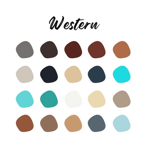 Western Digital Art Color Palette - Etsy