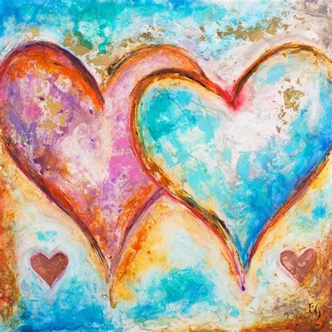 Buy Love & Heart Paintings on Canvas - Ivan Guaderrama Art Gallery | Heart painting, Heart art ...