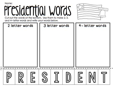 Presidents Day Worksheets - Best Coloring Pages For Kids