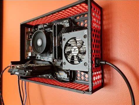 Dual Slot mATX case - Wall Mountable - DownloadFree3D.com