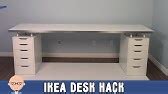 Ikea linnmon table top inside, cut open - YouTube