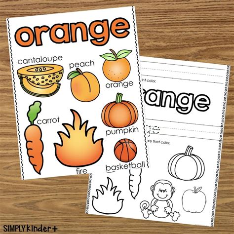 Color Orange Activities - Simply Kinder Plus