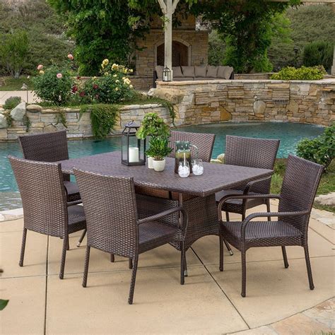 Wicker Dining Tables & Wicker Patio Dining Sets - Beachfront Decor | Wicker dining set, Patio ...