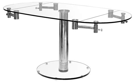 Oval Extending Glass Dining Table | Oval Extending Dining Table | GlassDiningFurniture.co.uk