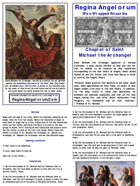 Printable St Michael Chaplet