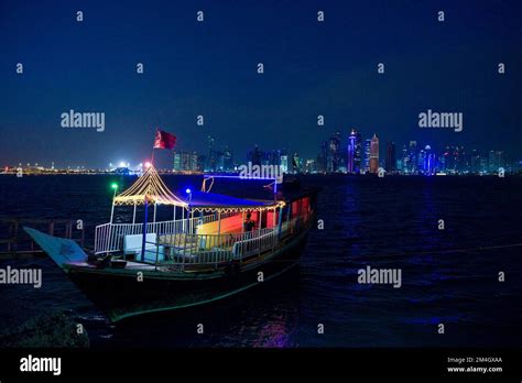 Qatar, Doha, skyline Stock Photo - Alamy