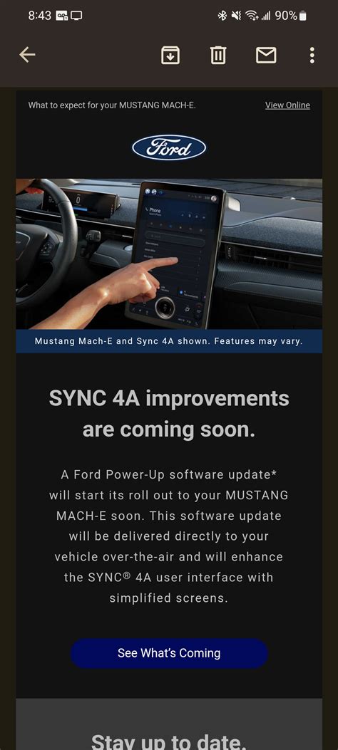 “Sync 4A improvements coming” email details some upcoming upgrades ...