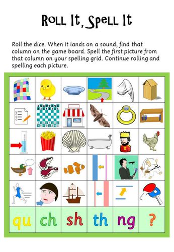 Phonics Phase 3 Roll It Spell It | Creating ideas x | Phonics, English phonics, Phonics display