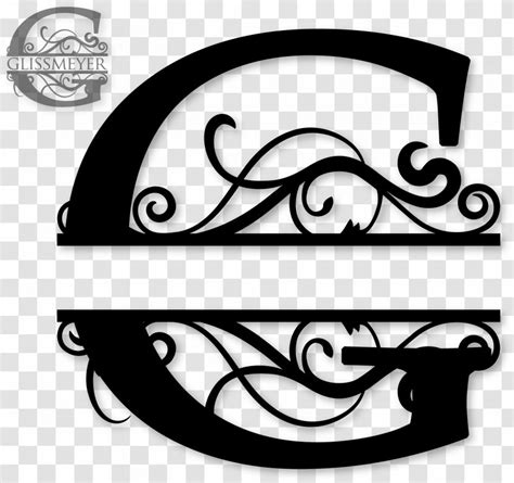 Letter Monogram C Initial Clip Art - Cricut - Fancy Classic Wedding Transparent PNG