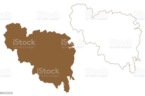 Neunkirchen District Map Vector Illustration Scribble Sketch Bezirk Neunkirchen Map Stock ...