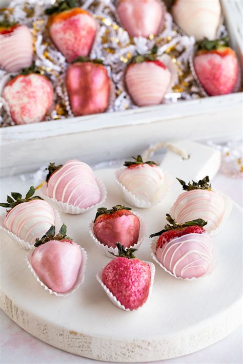 Pink and White Chocolate Covered Strawberries - Partylicious