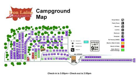 Campground Map — DonLaine Campground