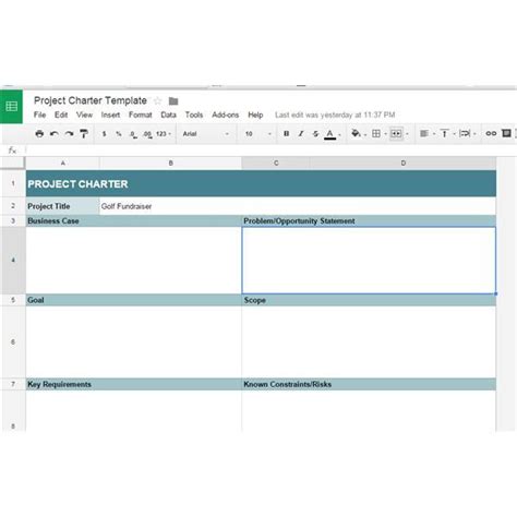 20 Project Plan Template Google Docs