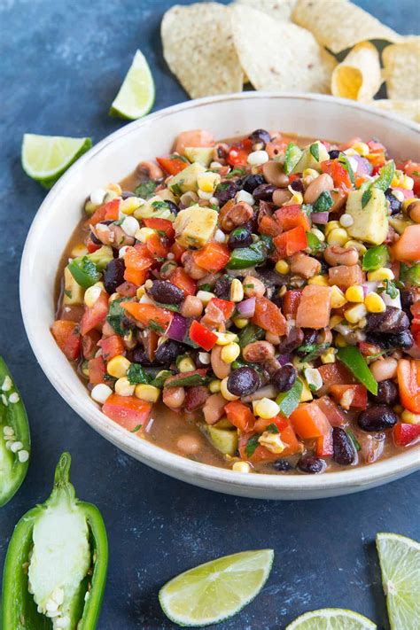 cowboy caviar with avocado and black beans