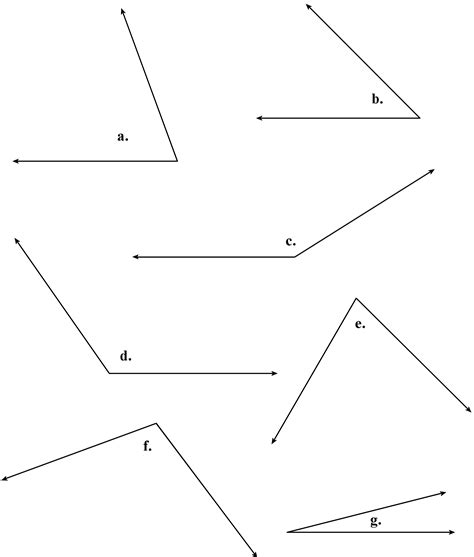 Measuring Angles With A Protractor Worksheet