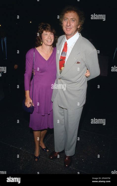 Gene Wilder and Karen Boyer Circa 1995 Credit: Ralph Dominguez/MediaPunch Stock Photo - Alamy