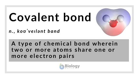 Covalent bond - Definition and Examples - Biology Online Dictionary