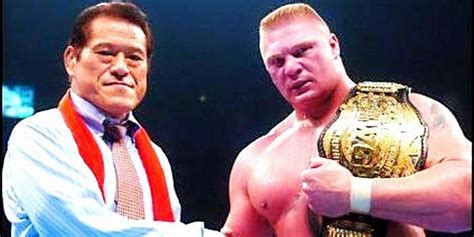 The NJPW Match Between Brock Lesnar & Kurt Angle WWE Fans Never Saw ...