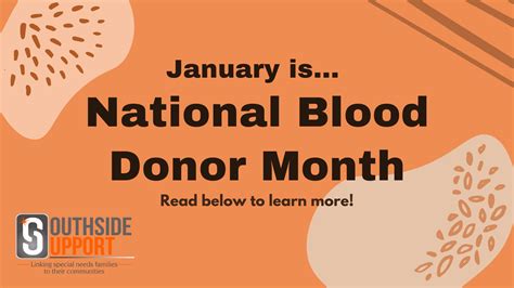 January is National Blood Donor Month! What it Means and How We Can Help | Southside Support