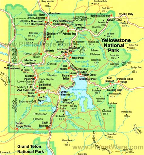 Yellowstone Park is in Idaho?