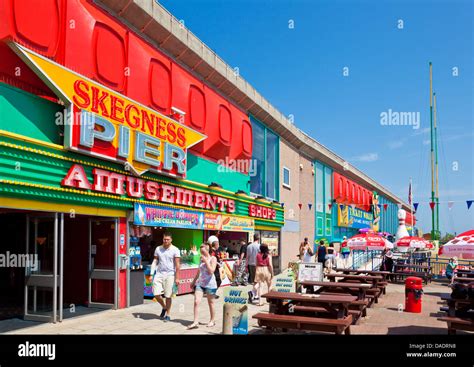 Skegness Pier Amusement arcade Lincolnshire england UK GB EU Europe ...