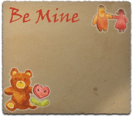 NOS Apps Templates - Valentine's Day - Category: Valentine's Day - Image: Be mine teddy bear