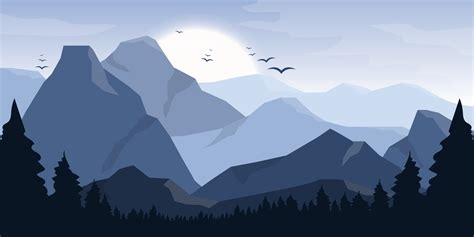 Mountain beautiful landscape background vector design illustration 2099712 Vector Art at Vecteezy