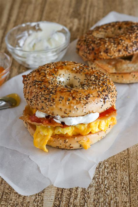 Everything Bagel Breakfast Sandwich - Layers of Happiness