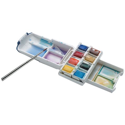 Winsor & Newton Cotman Watercolor Mini Plus Set - Walmart.com - Walmart.com