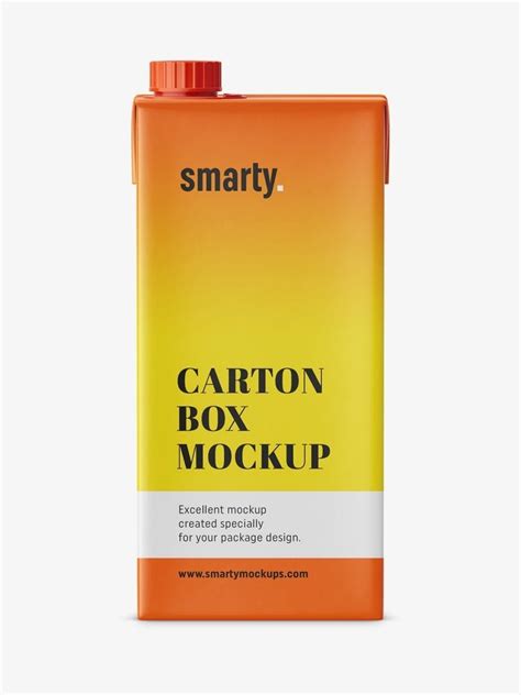 Carton box mockup - Smarty Mockups