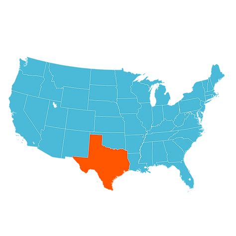 What States Border Texas? - WorldAtlas