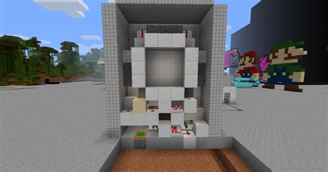 3X3 Piston door - Schematic Minecraft Project