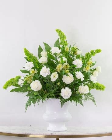 White Garden Urn | Flower Delivery