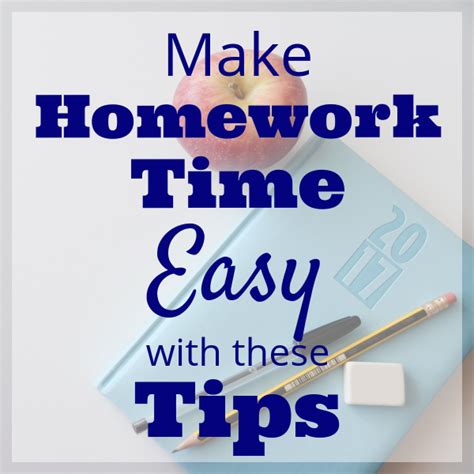 Simple & Effective Homework Tips from a Teacher - Living For the Sunshine