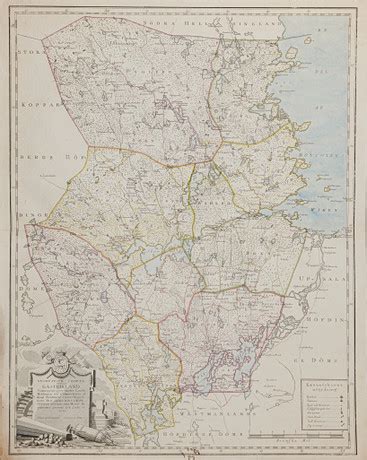 The National Land Survey's map of Gästrikland by Cronstedt, Geometric ...