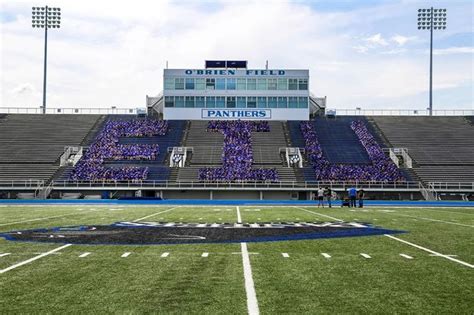 EIU in stands of O'Brien Stadium; Charleston Illinois | Eastern illinois, Stadium, Illinois