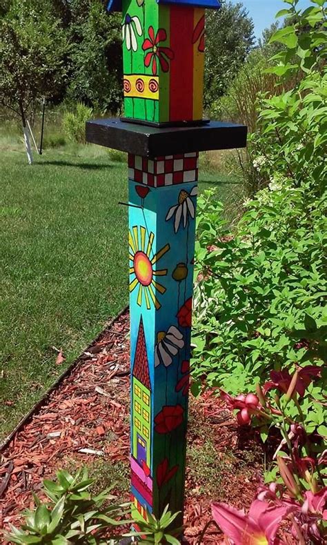 My Peace Pole 2016. Susan Walsh | Art pole, Garden totems, Garden poles