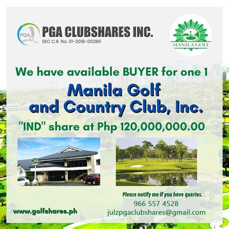 MANILA GOLF & COUNTRY CLUB, Sports Equipment, Sports & Games, Golf on ...