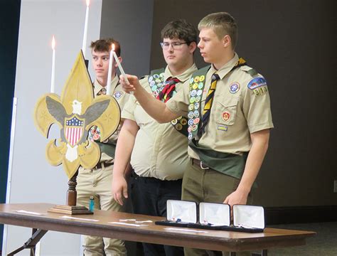 Three new Eagle Scouts inducted in Troop 318